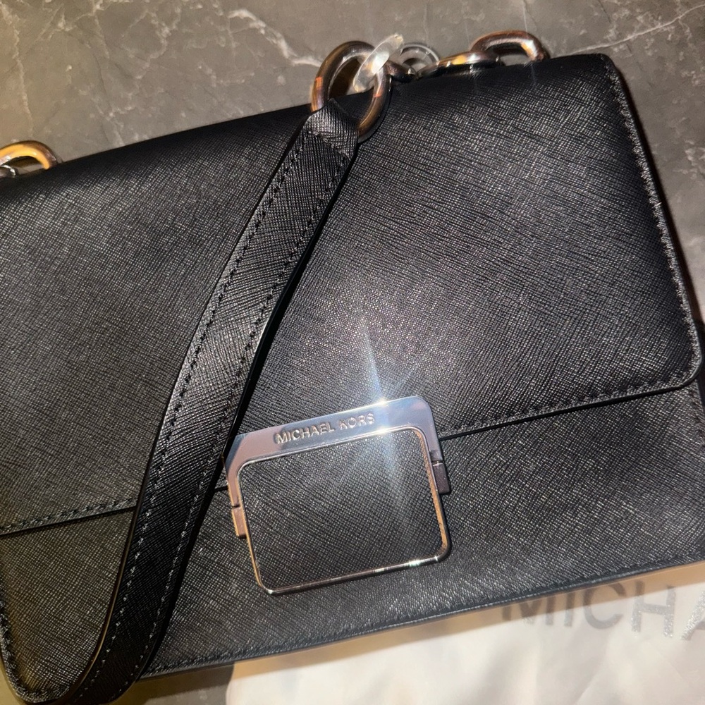 Black Leather Michael Kors Purse NWT